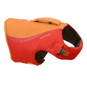 RuffWear Vibrant Red and Orange Dog Life Jacket New Large Flotation Device